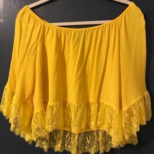 Off the shoulder lace blouse- Zara